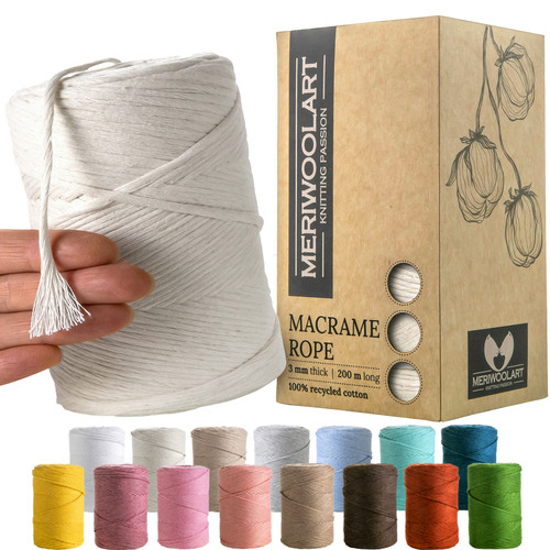Filato macramè meriwoolart - filato,